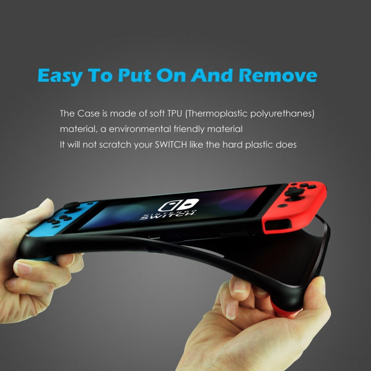 TPU Shell Handle Grip with Game Card Slot Anti-Shock Cover Silicone Case for Nintendo Switch, with Logo - Cases by PMC Jewellery | Online Shopping South Africa | PMC Jewellery