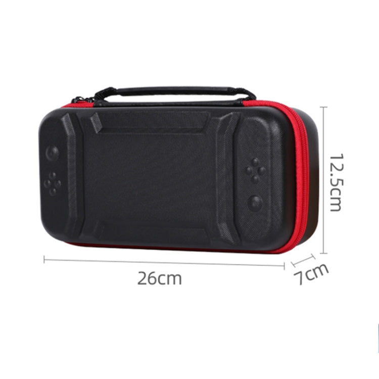 Portable EVA Storage Bag Protective Case Handbag with Holder Function for Nintendo Switch Console, Size: 26x12.5x7cm(Black Red) - Bags by PMC Jewellery | Online Shopping South Africa | PMC Jewellery