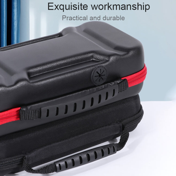Portable EVA Storage Bag Protective Case Handbag with Holder Function for Nintendo Switch Console, Size: 26x12.5x7cm(Black Red) - Bags by PMC TechLife | Online Shopping South Africa | PMC TechLife