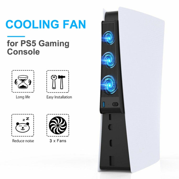 KJH P5-009 Console Cooling Fan For PS5(Black) - Others by PMC TechLife | Online Shopping South Africa | PMC TechLife