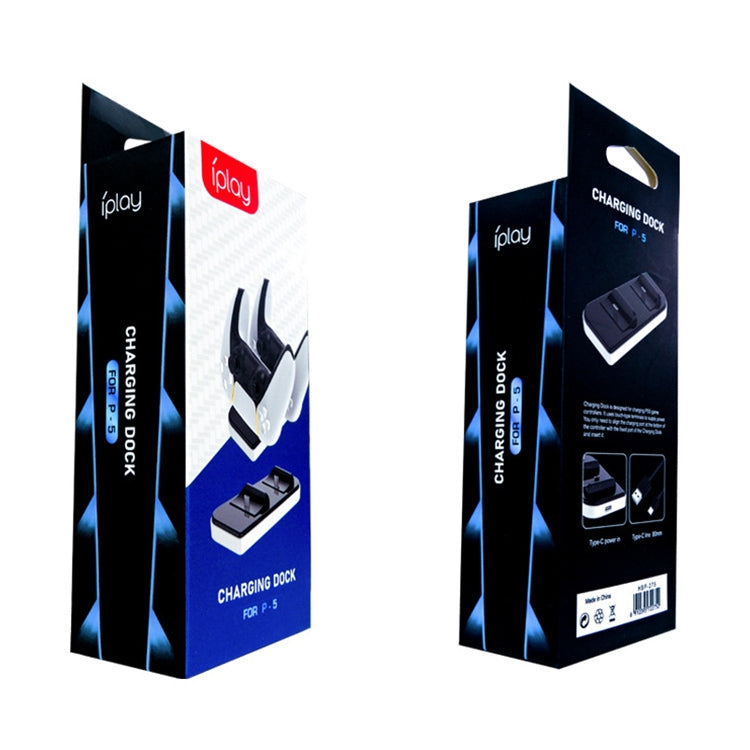 iPlay  HBP-275 Dual Charging Stand Handle Charger Charging Dock Base Station for PS5 - Charger & Power by iplay | Online Shopping South Africa | PMC TechLife | Buy Now Pay Later Mobicred