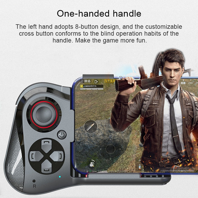 MOCUTE-059 Bluetooth 4.0 Dual-mode Left-handed Bluetooth Gamepad for 6.5-7.2-inch Phones, Supports Android / IOS Direct Connection and Direct Play - Controller Gamepad by PMC TechLife | Online Shopping South Africa | PMC TechLife