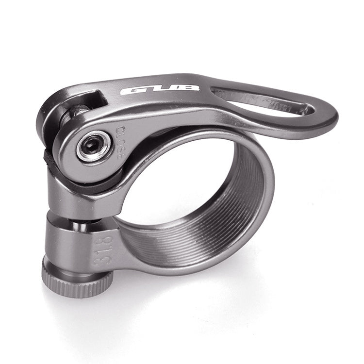 GUB CX-18 31.8mm Aluminum Ultralight Bicycle Seat Post Clamp(Titanium Color) - Pipe clamps by GUB | Online Shopping South Africa | PMC TechLife | Buy Now Pay Later Mobicred
