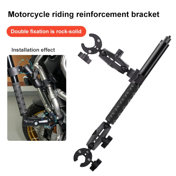 Motorcycle Dualheads Crab Clamp Handlebar Fixed Mount Holder - Bicycle Handlebar Mount by PMC TechLife | Online Shopping South Africa | PMC TechLife