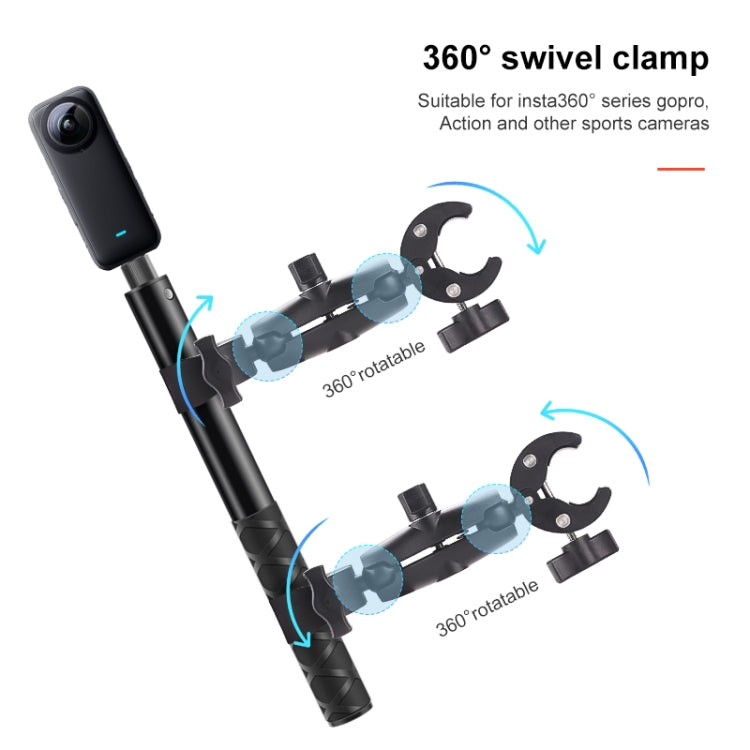 Motorcycle Handlebar Crab Clamp Mount - Bicycle Handlebar Mount by PMC TechLife | Online Shopping South Africa | PMC TechLife