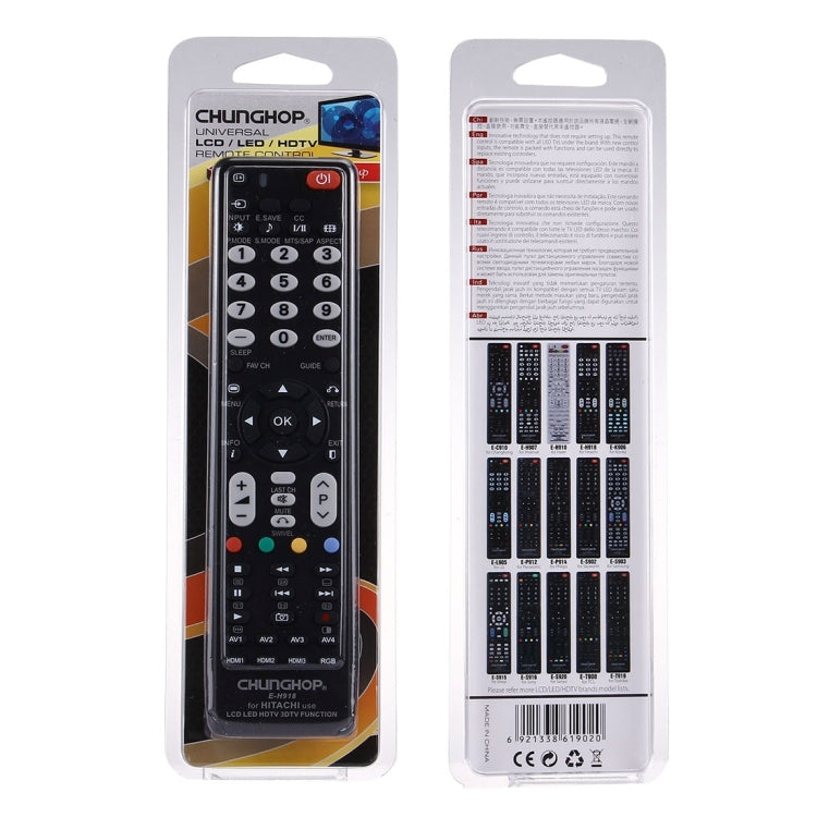CHUNGHOP E-H918 Universal Remote Controller for HITACHI LED TV / LCD TV / HDTV / 3DTV - TV by CHUNGHOP | Online Shopping South Africa | PMC Jewellery
