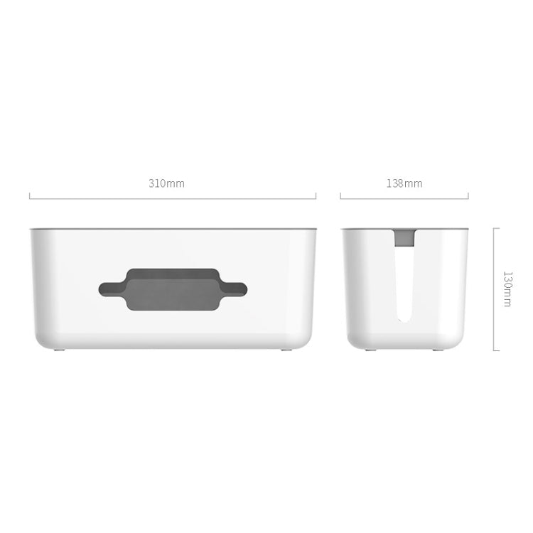 ORICO CMB-18 Separating Design ABS Electrical Socket Storage Box Power Cable Manager Case with Phone / Tablet Holder for Desk, Living Room, Office, Bedroom - Storage Boxes by ORICO | Online Shopping South Africa | PMC TechLife | Buy Now Pay Later Mobicred