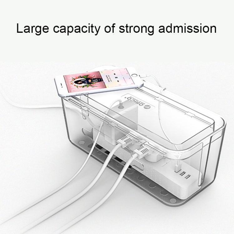 ORICO CMB-18 Separating Design ABS Electrical Socket Storage Box Power Cable Manager Case with Phone / Tablet Holder for Desk, Living Room, Office, Bedroom - Storage Boxes by ORICO | Online Shopping South Africa | PMC TechLife | Buy Now Pay Later Mobicred