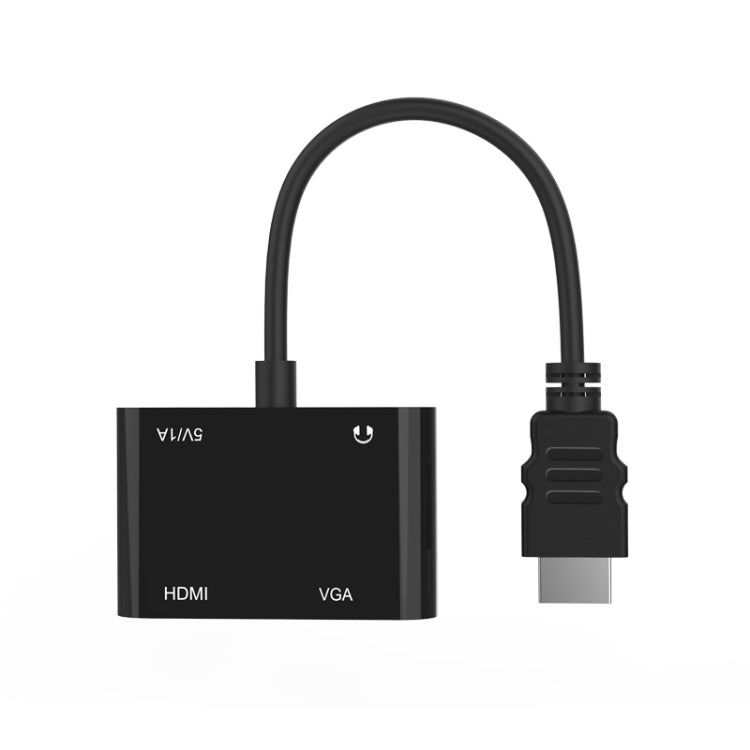 Onten 5165HV HDMI to HDMI + VGA Adapter - Adapter by Onten | Online Shopping South Africa | PMC TechLife | Buy Now Pay Later Mobicred