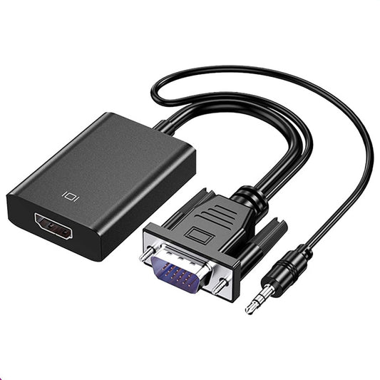 HDCO-VGAM2 1080P VGA Male to HDMI Female Converter with 3.5mm Audio Cable - Converter by PMC Jewellery | Online Shopping South Africa | PMC Jewellery