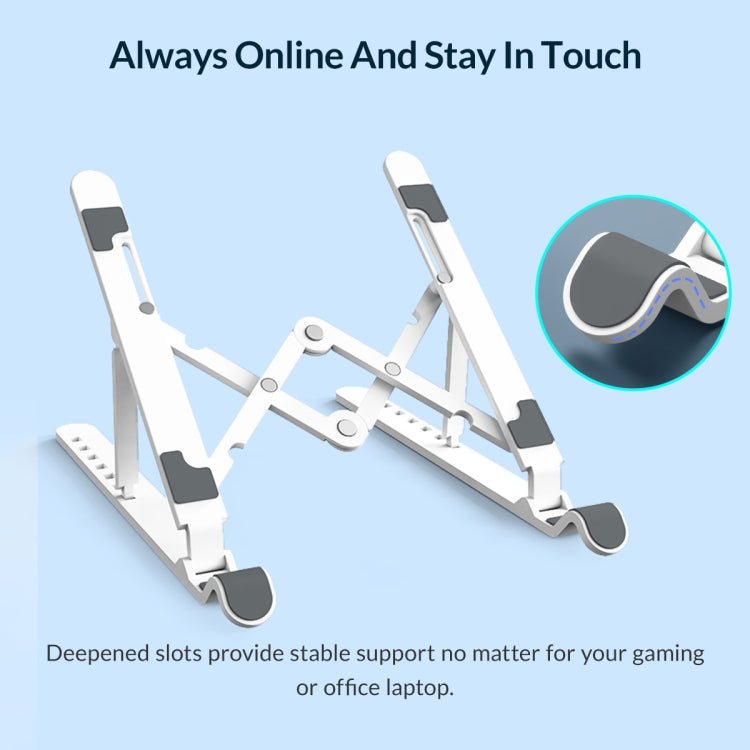 ORICO PFB-A23 ABS Foldable Laptop Stand (White) - free shipping - PMC TechLife - Order now!