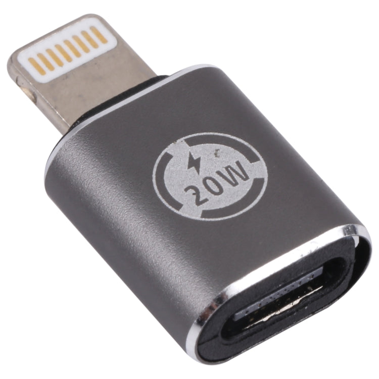 20W 8 Pin Male to USB-C / Type-C Female Straight Charging Adapter - Converter & Adapter by PMC TechLife | Online Shopping South Africa | PMC TechLife