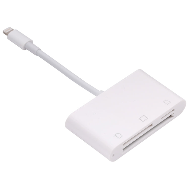 NK-1011 3 in 1 CF Card / TF Card / SD Card Reader For 8 Pin Devices - U Disk & Card Reader by PMC TechLife | Online Shopping South Africa | PMC TechLife