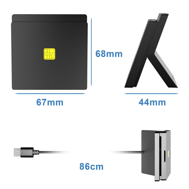 Rocketek CR319 USB 2.0 Smart Card / SIM 2 in 1 Card Reader - free shipping - PMC TechLife - Order now!