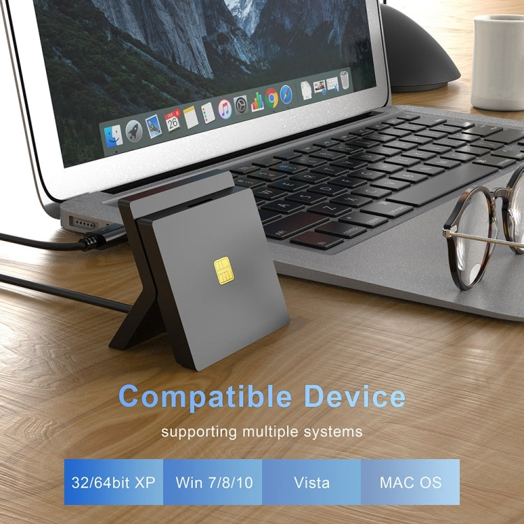 Rocketek CR319 USB 2.0 Smart Card / SIM 2 in 1 Card Reader - free shipping - PMC TechLife - Order now!