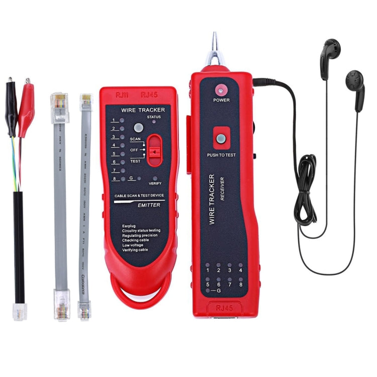 RJ11 / RJ45 Telephone Wire Tracker Ethernet LAN Network Cable Tester Detector Line Finder - Lan Cable and Tools by PMC Jewellery | Online Shopping South Africa | PMC Jewellery
