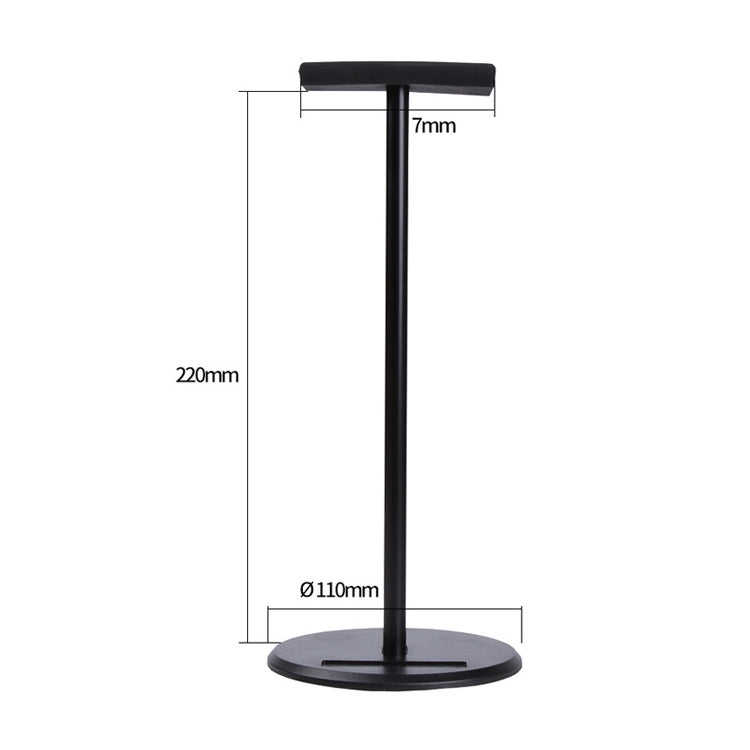 X1 Universal Detachable Aluminum Alloy Headphone Stand Display Hanger (Black) - Anti-lost & Holder by PMC TechLife | Online Shopping South Africa | PMC TechLife