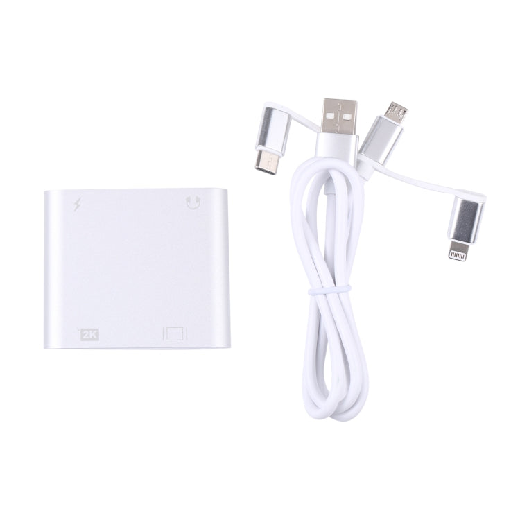 7585D 3 in 1 Digital HDTV Docking Adapter Supports HDMI VGA AUX and Charging - Converter & Adapter by PMC TechLife | Online Shopping South Africa | PMC TechLife