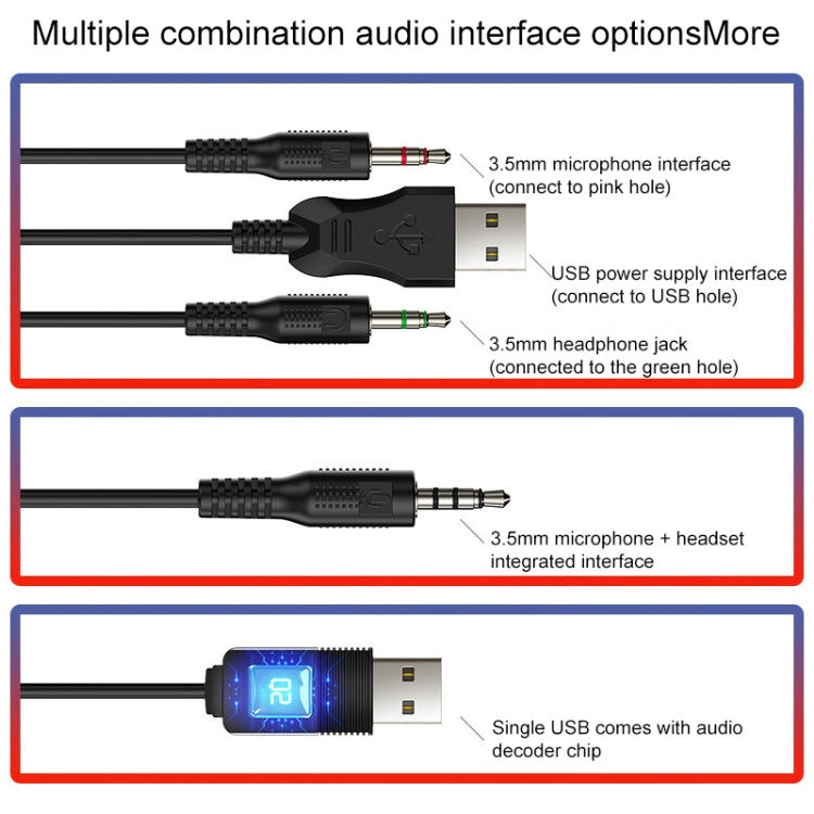 YINDIAO Q3 USB Wired E-sports Gaming Headset with Mic & RGB Light, Cable Length: 1.67m (Black) - free shipping - PMC TechLife - Order now!