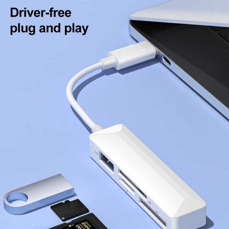 4 in 1 MS + SD + TF + USB2.0 Multi-function Card Reader for Type-C Devices - U Disk & Card Reader by PMC TechLife | Online Shopping South Africa | PMC TechLife