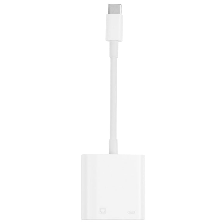 NK-1035 TC 2 in 1 USB-C / Type-C Male to Ethernet + Type-C Power Female Adapter - OTG Adapter by PMC TechLife | Online Shopping South Africa | PMC TechLife