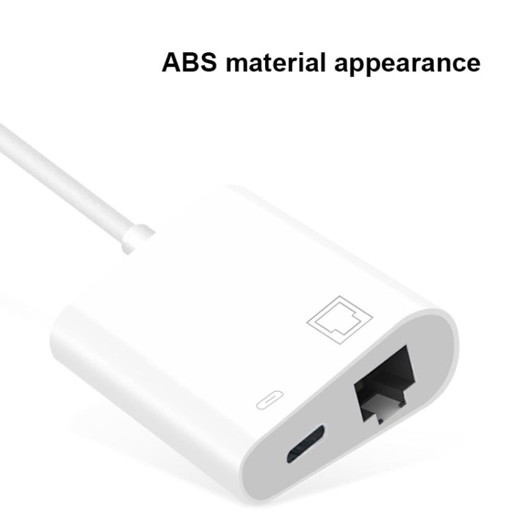 NK-1035 TC 2 in 1 USB-C / Type-C Male to Ethernet + Type-C Power Female Adapter - OTG Adapter by PMC TechLife | Online Shopping South Africa | PMC TechLife