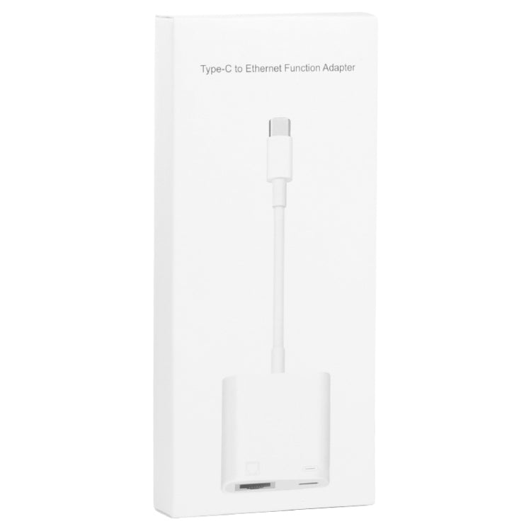 NK-1035 TC 2 in 1 USB-C / Type-C Male to Ethernet + Type-C Power Female Adapter - OTG Adapter by PMC TechLife | Online Shopping South Africa | PMC TechLife