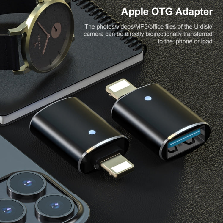 8 Pin OTG Adapter (Gold) - Converter & Adapter by PMC TechLife | Online Shopping South Africa | PMC TechLife