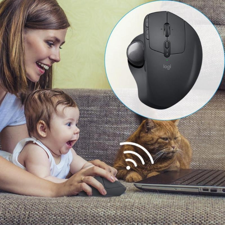Logitech MX ERGO 440DPI Bluetooth + Unifying Dual-mode Wireless Trackball Optical Mouse(Black) - free shipping - PMC TechLife - Order now!