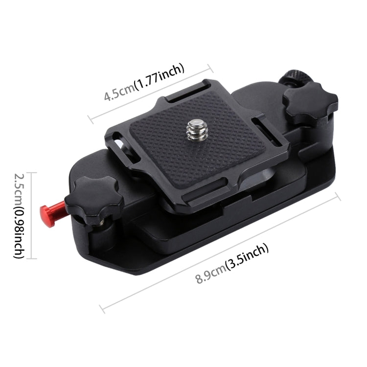 PULUZ Capture Camera Clip Aluminum Alloy Quick Release Clip with Plate - Quick Release Plate by PULUZ | Online Shopping South Africa | PMC TechLife | Buy Now Pay Later Mobicred