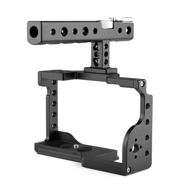 PULUZ Video Camera Cage Stabilizer with Handle for Sony A6600 / ILCE-6600(Black) - free shipping - PMC TechLife - Order now!