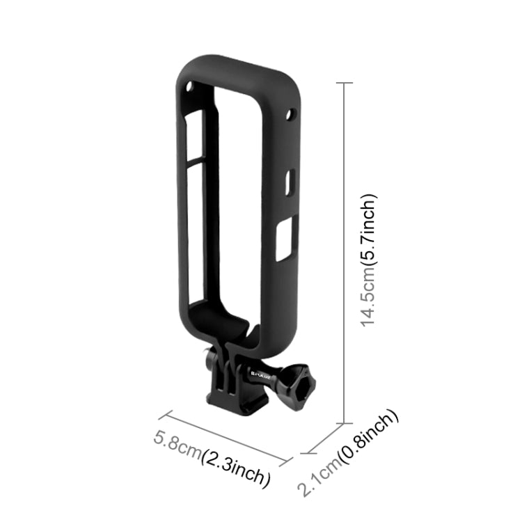 PULUZ PC Protective Frame for Insta360 ONE X2, with Adapter Mount & Screw(Black) - Mount & Holder by PULUZ | Online Shopping South Africa | PMC Jewellery