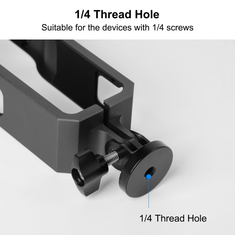 PULUZ Protective Cage Rig Housing Frame with Cold Shoe for Insta360 ONE RS 1-Inch 360 Edition(Black) - free shipping - PMC TechLife - Order now!