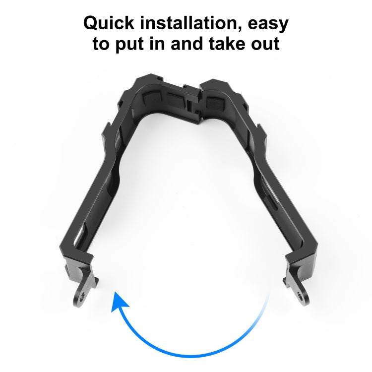 PULUZ Protective Cage Rig Housing Frame with Cold Shoe for Insta360 ONE RS 1-Inch 360 Edition(Black) - free shipping - PMC TechLife - Order now!