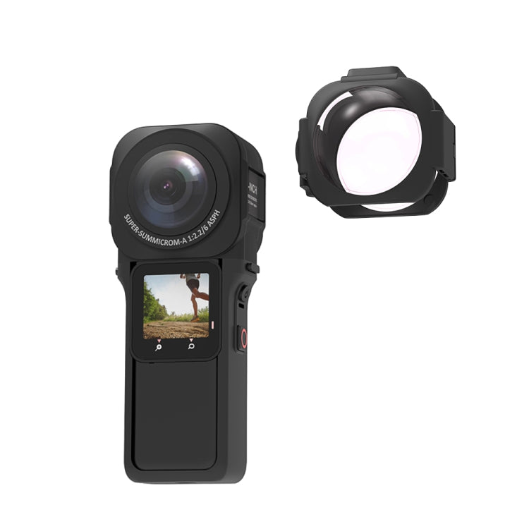 PULUZ Lens Guard Protective Cover for Insta360 ONE RS 1-Inch 360 Edition(Black) - Len Accessories by PULUZ | Online Shopping South Africa | PMC TechLife | Buy Now Pay Later Mobicred