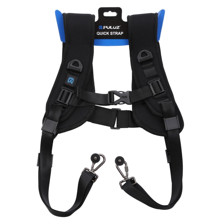 PULUZ Quick Release Double Shoulder Harness Soft Pad Decompression Foam Strap Belt for DSLR Digital Cameras - Camera Strap by PULUZ | Online Shopping South Africa | PMC TechLife | Buy Now Pay Later Mobicred