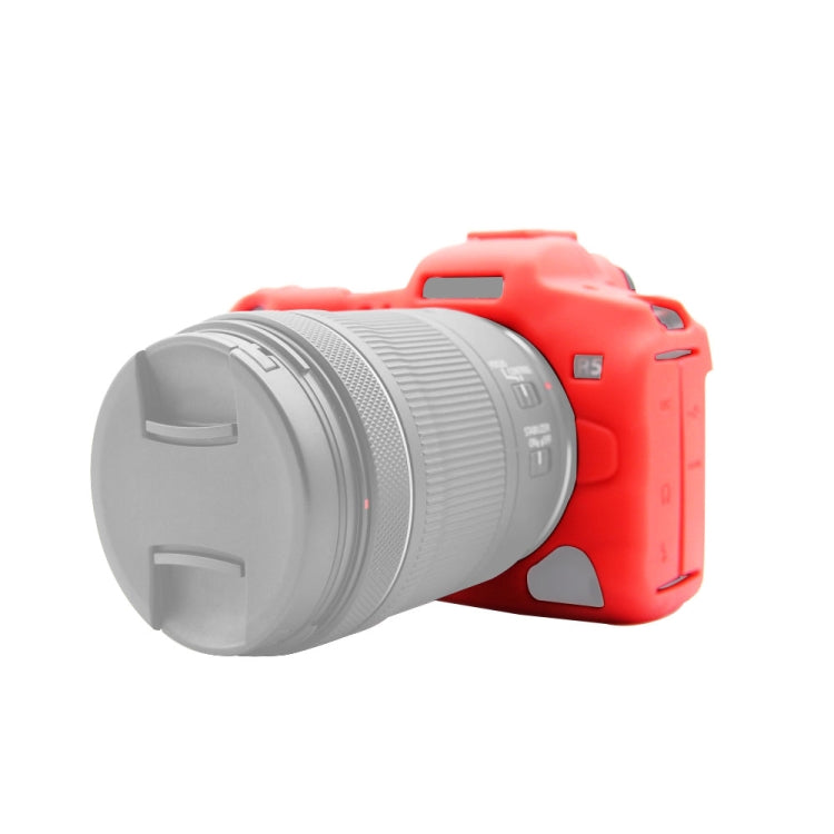 PULUZ Soft Silicone Protective Case for Canon EOS R5(Red) - Protective Case by PULUZ | Online Shopping South Africa | PMC TechLife | Buy Now Pay Later Mobicred