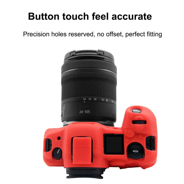 PULUZ Soft Silicone Protective Case for Canon EOS R5(Red) - Protective Case by PULUZ | Online Shopping South Africa | PMC TechLife | Buy Now Pay Later Mobicred