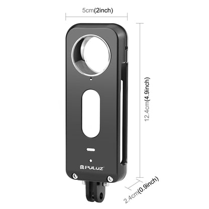 For Insta360 X3 PULUZ Metal Protective Cage Rig Housing Frame with Lens Protector(Black) - Mount & Holder by PULUZ | Online Shopping South Africa | PMC Jewellery