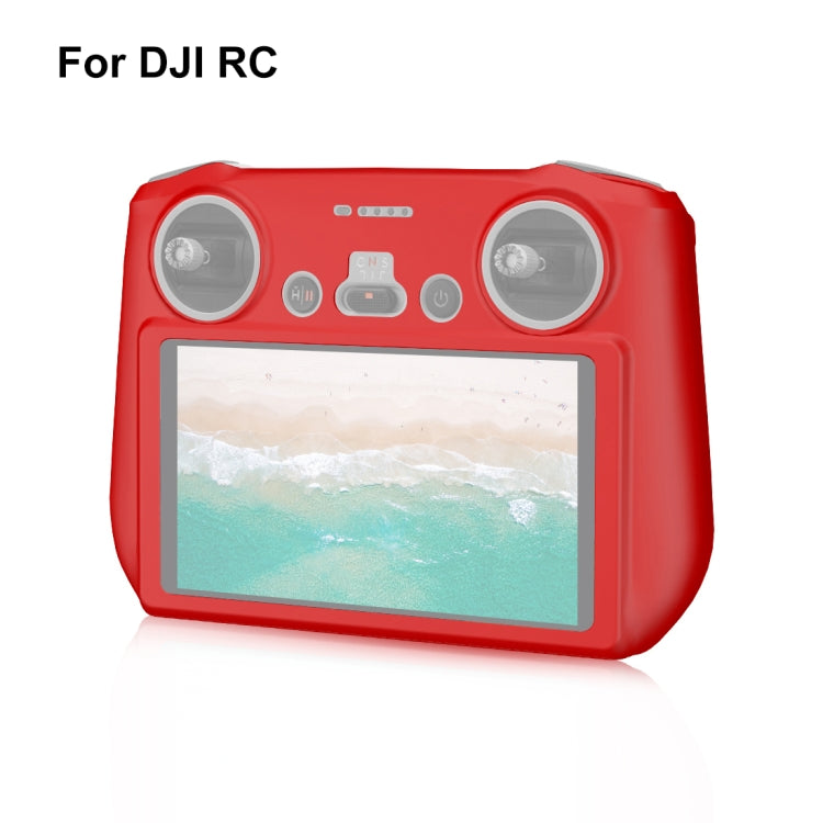 For DJI Mini 3 Pro / DJI RC with Screen PULUZ Silicone Protective Case(Red) - free shipping - PMC TechLife - Order now!