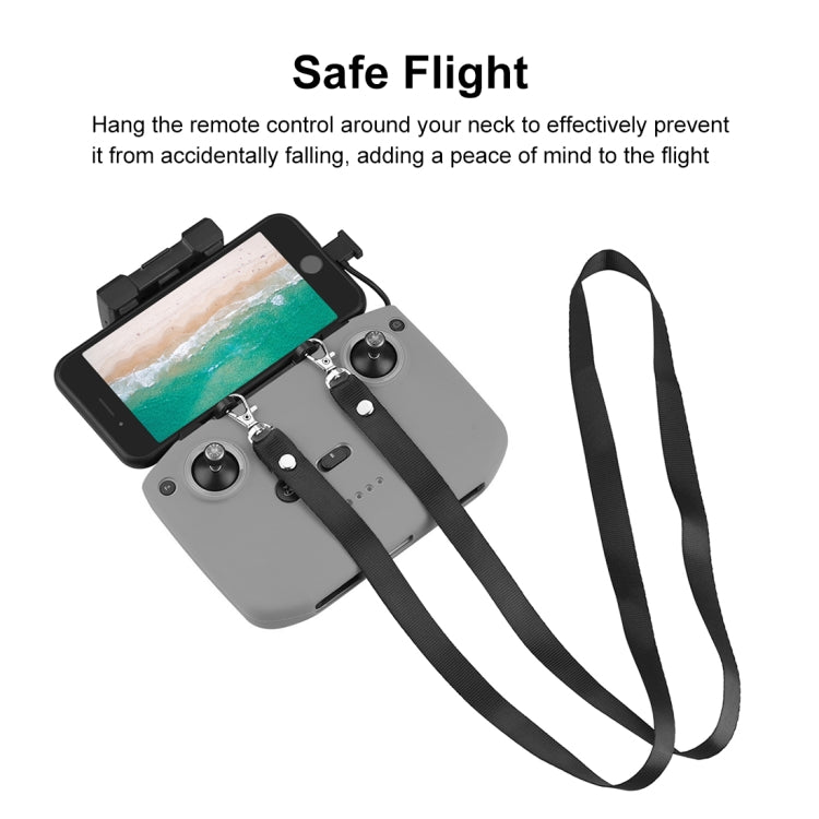 PULUZ Shockproof Anti-scratch Silicone Case with Neck Strap For DJI Mini 3 / 3 Pro / Mavic 3 / Air 2S / Mini 2 Remote Control (Grey) - Cases & Bags by PULUZ | Online Shopping South Africa | PMC TechLife | Buy Now Pay Later Mobicred