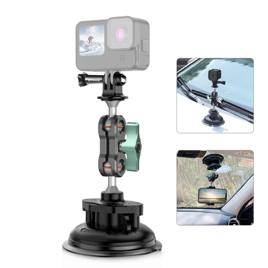 PULUZ Magic Arm Strong Suction Cup Aluminum Alloy Mount(Black) - Holder by PULUZ | Online Shopping South Africa | PMC Jewellery