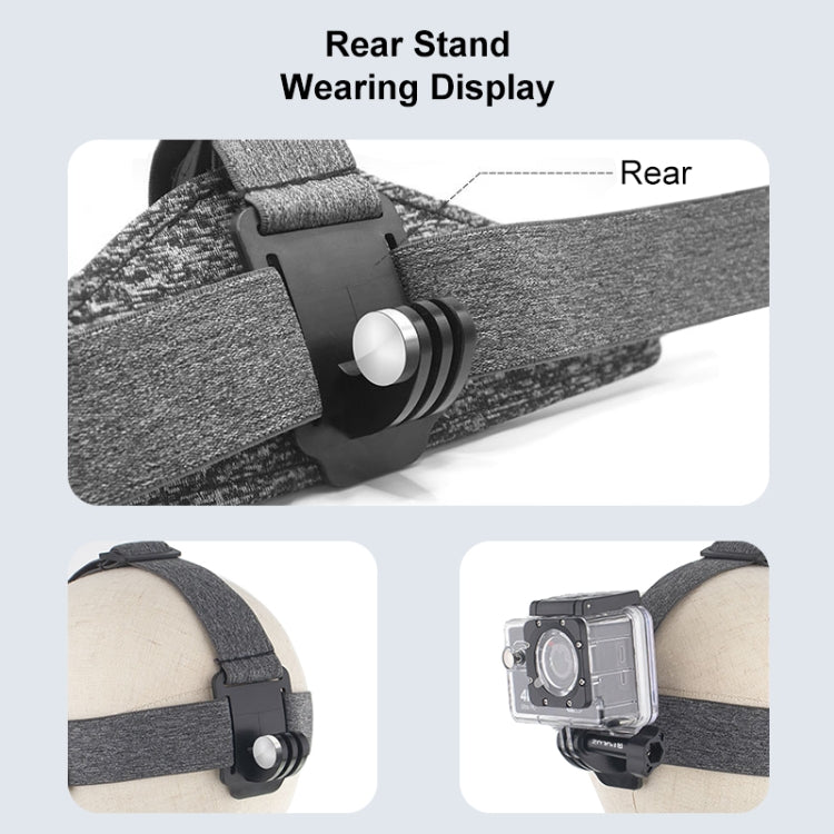 PULUZ Adjustable Head Strap Belt Mount with Phone Clamp & J Hook Mount & Long Screw - Head Belt by PULUZ | Online Shopping South Africa | PMC Jewellery