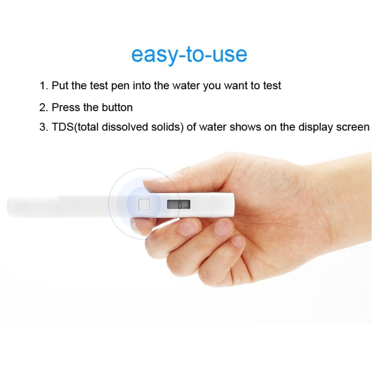 Original Xiaomi Superb Accurate Mini Exquisite Easy-to-use Water Purity Tester Water Quality TDS Tester(White) - PH & Moisture Meter by Xiaomi | Online Shopping South Africa | PMC TechLife