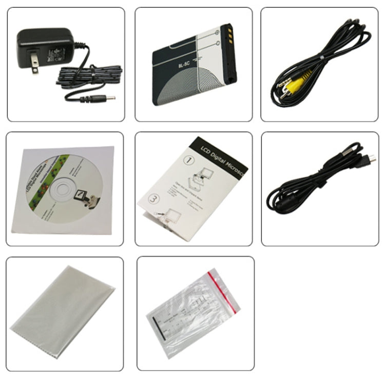 500X 5 Mega Pixels 3.5 inch LCD Standalone Digital Microscope with 8 LEDs, Support TF Card up to 32G (DMS-038M)(White) - free shipping - PMC TechLife - Order now!
