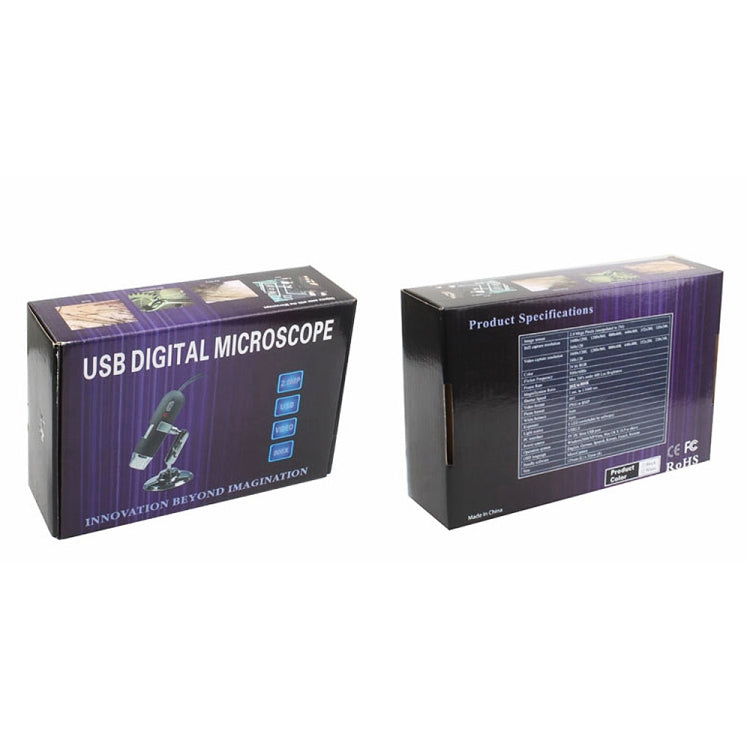 2.0 Mega Pixels 800X USB Digital Microscope with 8 LED White Light / Holder(Black) - Digital Microscope by PMC TechLife | Online Shopping South Africa | PMC TechLife | Buy Now Pay Later Mobicred