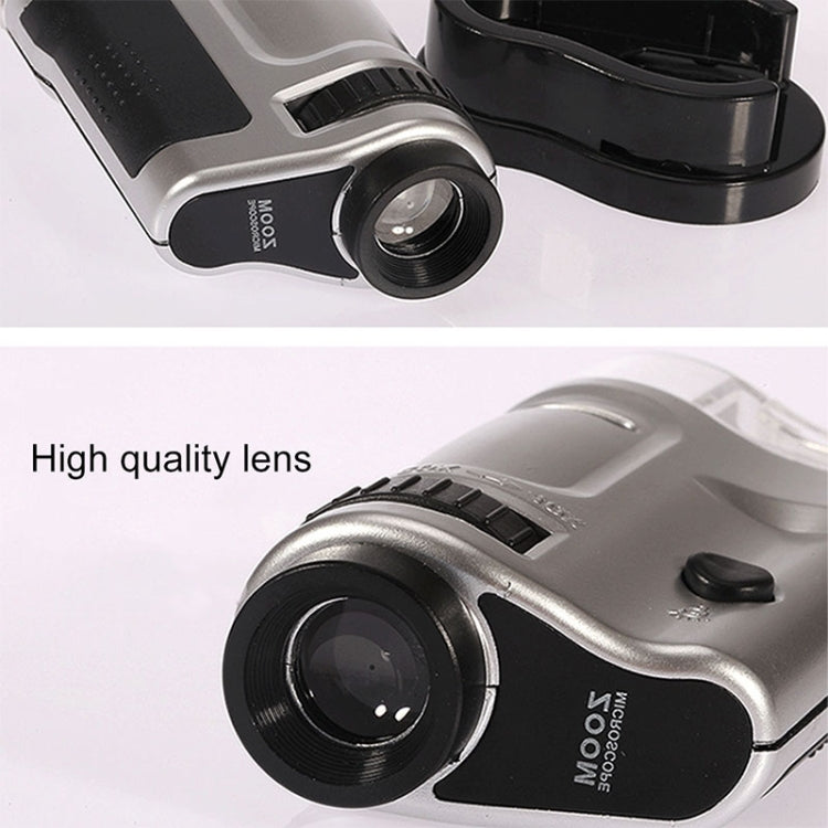 20X - 40X Magnification Zoom Lens Pocket Microscope with LED Light(Silver) - free shipping - PMC TechLife - Order now!