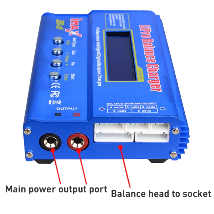 iMAX B6 Digital RC Lipo NiMH Battery Balance Charger(Blue) - Charger by PMC Jewellery | Online Shopping South Africa | PMC Jewellery