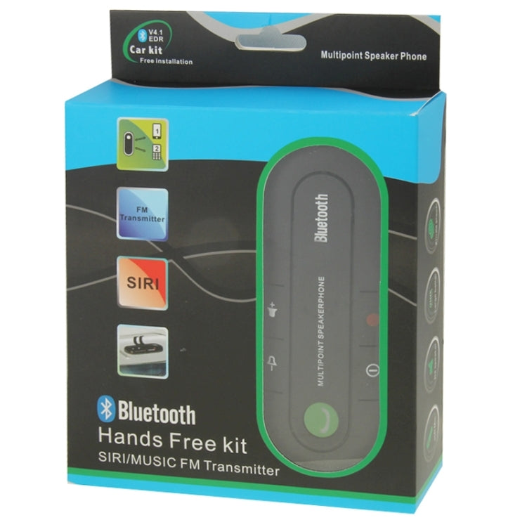 Bluetooth V4.1 Hands Free Kit Transmitter with SIRI / Music(Black) - Bluetooth Adapters by PMC TechLife | Online Shopping South Africa | PMC TechLife | Buy Now Pay Later Mobicred