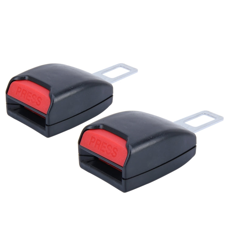 2 PCS Universal Car Seat Belt Extension Buckle(Black) - Seat Belts & Padding by PMC TechLife | Online Shopping South Africa | PMC TechLife